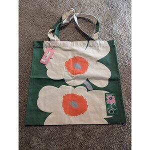 Marimekko 60th Unikko Tote Bag Green Large